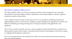 Desktop Screenshot of chief-compliance-officer.org